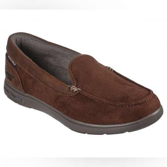 NEW!! Skechers Men's Arch Fit Lounge Cirrus Chocolate Slip-On Loafers Size 12M